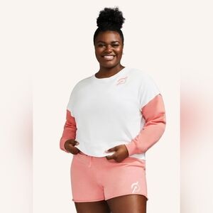 Peloton Coral Unwind Pullover Sweatshirt Size XL Activewear